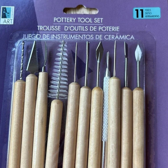 Sculpting Tools Pottery Tool Set 11 Pieces New Sealed Package Two Sided 22 Tools - Picture 3 of 11